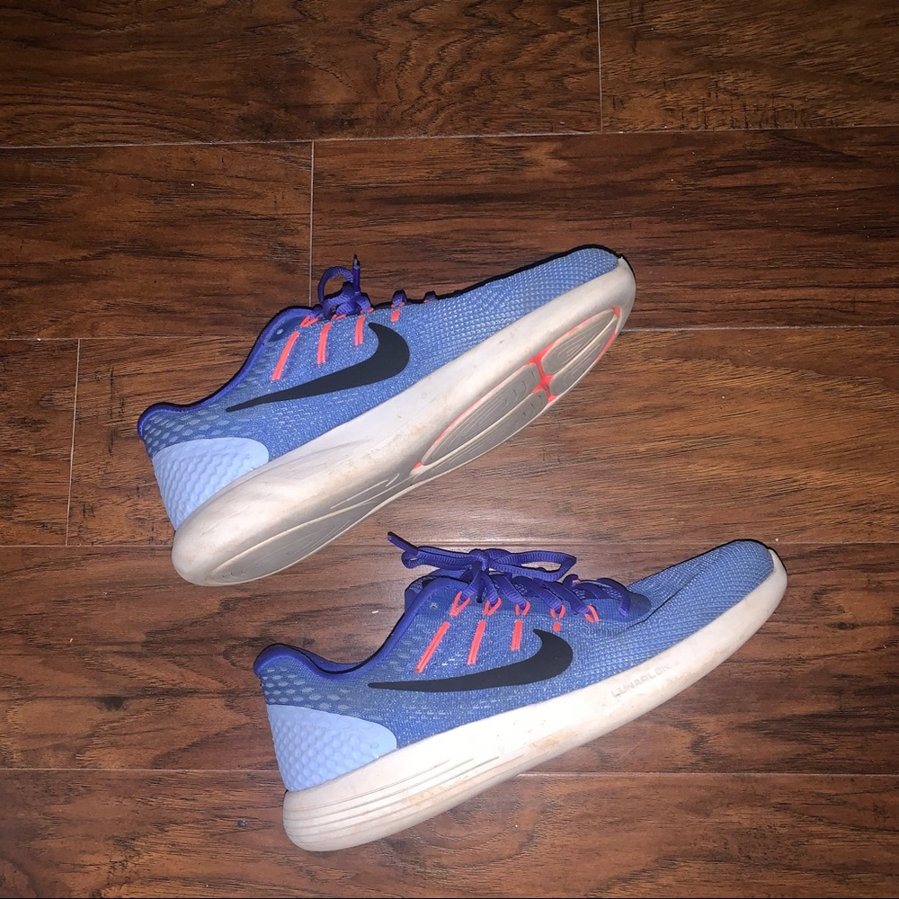 Nike Lunarglide 8 - Coral & Blue